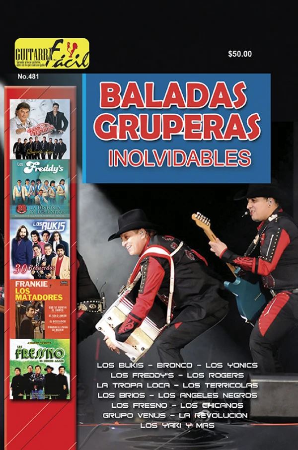 Álbum de Guitarra Fácil – No.481 - Baladas Gruperas Estelares