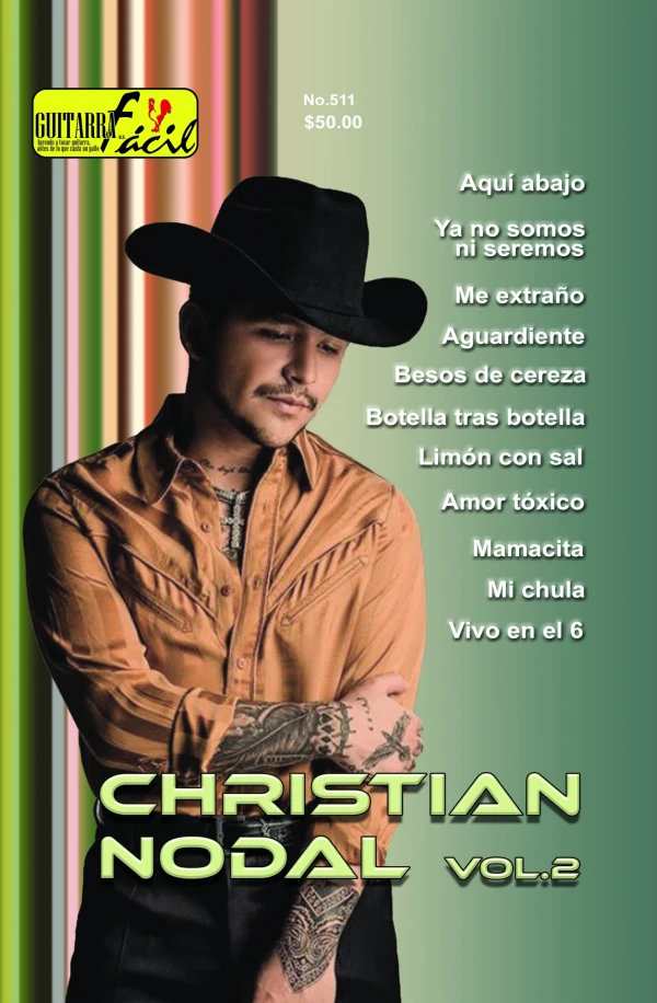 Álbum de Guitarra Fácil -  No.511 - Christian Nodal Vol.2